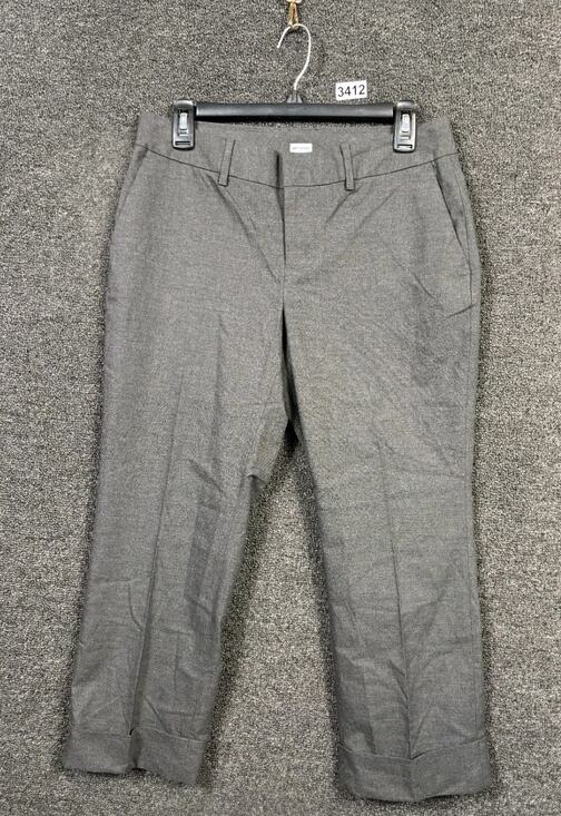 Gap Pants - GAP Stretch Ankle Pants Womens Size 6 Gray Straight Leg Mid Rise Stretch